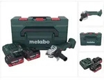 Metabo W 18 L BL 9-125 Akku Winkelschleifer 18 V 125 mm Brushless + 2x Akku 5,5...