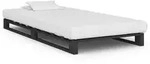 vidaXL Palettenbett Grau Massivholz Kiefer 90&times;200 cm