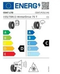 CEAT Winterreifen 155/70 R13 TL 75T WINTERDRIVE BSW M+S 3PMSF