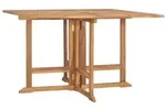 vidaXL Garten-Esstisch Klappbar 110x110x75 cm Massivholz Teak