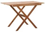 vidaXL Gartentisch 110x67x74 cm Massivholz Akazie