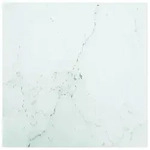 vidaXL Tischplatte Wei&szlig; 50x50 cm 6 mm Hartglas in Marmoroptik