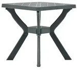 vidaXL Bistrotisch Gr&uuml;n 70x70x72 cm Kunststoff