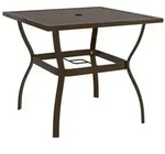 vidaXL Gartentisch Braun 81,5x81,5x72 cm Stahl