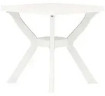 vidaXL Bistrotisch Wei&szlig; 70x70x72 cm Kunststoff