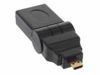 InLine® HDMI Adapter, A Buchse auf Micro D Stecker, flexibel, 4K2K kompatibel,