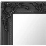 vidaXL Wandspiegel im Barock-Stil 60x40 cm Schwarz