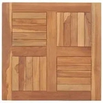 vidaXL Tischplatte Massivholz Teak 60&times;60&times;2,5 cm