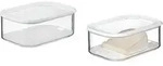 Mepal | Modula K&auml;sedose 2er Set | 2000 ml Boxen | f&uuml;r K&auml;se im K&uuml;hlschrank 