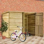vidaXL Fahrradgarage 232x110x170 cm Kiefernholz Impr&auml;gniert