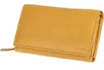 Damengeldb&ouml;rse Leder ca 15x 10,5x4,5cm gelb