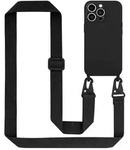 Cadorabo Schutzh&uuml;lle f&uuml;r Apple iPhone 14 PRO H&uuml;lle in Schwarz Handykette Etui