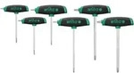 Schraubendrehersatz m.Quergriffen 364DSK T10-T30 TORX&reg; m.Seitenabtr.6-tlg.WIHA