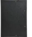 Exacompta 5x Sammelmappe + Gummizug 3 Klappen Karton 600g/qm A3 Schwarz 59502E