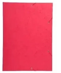 Exacompta 5x Sammelmappe + Gummizug, 3 Klappen Karton, 600g/qm, A3, Rot, 59503E