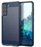 Cadorabo H&uuml;lle f&uuml;r Samsung Galaxy S21 PLUS in Blau Schutzh&uuml;lle TPU Case Cover Etui