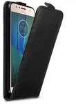 Cadorabo H&uuml;lle f&uuml;r Motorola MOTO G5S PLUS Schutz H&uuml;lle in Schwarz Flip Etui