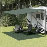 vidaXL Zeltteppich 300 x 400 cm HDPE Gr&uuml;n