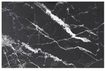 vidaXL Tischplatte Schwarz 100x62 cm 8 mm Hartglas in Marmoroptik