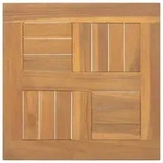vidaXL Tischplatte Quadratisch 40x40x2,5 cm Massivholz Teak