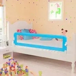 vidaXL Kleinkind Bettschutzgitter 2 St&uuml;ck Blau 150 x 42 cm