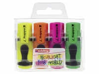 Edding Textmarker edding 7 4-7-4 Neongelb, Neongrün, Neonorange, Neonpink 1 mm, 3 mm