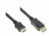 Good Connections® Anschlusskabel DisplayPort 1.2 an HDMI, 4K @30Hz, vergoldete