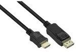 Good Connections&reg; Anschlusskabel DisplayPort 1.2 an HDMI, 4K @30Hz, vergoldete