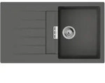 hansgrohe S52 S520-F345 Einbausp&uuml;le 345 mit Abtropffl&auml;che, Steingrau
