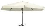 vidaXL Sonnenschirm mit Aluminium-Mast 600 cm Sandwei&szlig;
