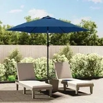 vidaXL Sonnenschirm mit Metall-Mast 300 cm Azurblau