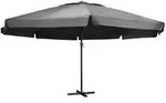 vidaXL Sonnenschirm mit Aluminium-Mast 600 cm Anthrazit