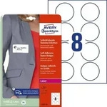 Namens-Etiketten 65mm 20 Bogen/160 Etiketten wei&szlig;