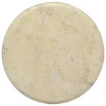 vidaXL Tischplatte Creme &Oslash;40x2,5 cm Marmor
