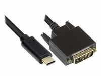 Good Connections® Adapterkabel USB-CTM Stecker an DVI 24+1 Stecker, CU,...