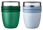 Mepal | Lunchpot Ellipse Mixed | Vivid Green + Nordic Blue | Lunchboxen to go 