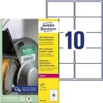 Folien-Etiketten ultra-resistent A4 99x57mm VE=500 Etiketten wei&szlig;