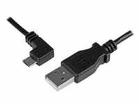 StarTech.com Micro USB Lade/Sync-Kabel - St/St - Micro USB linksgewinkelt - 1m - USB