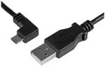 StarTech.com Micro USB Lade/Sync-Kabel - St/St - Micro USB linksgewinkelt - 1m - USB