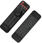 Orbsmart AM-1 Pro Air Mouse & Mini-Tastatur (QWERTZ) mit LED-Beleuchtung, Mikrofon &
