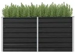 vidaXL Garten-Hochbeet Anthrazit 160 x 40 x 77 cm Verzinkter Stahl