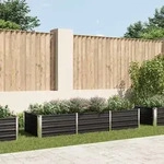 vidaXL Garten-Hochbeet Anthrazit 240 x 80 x 45 cm Verzinkter Stahl