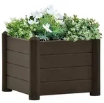 vidaXL Garten-Hochbeet PP Mokka 43x43x35 cm