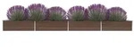 vidaXL Garten-Hochbeet Verzinkter Stahl 600x80x45 cm Braun
