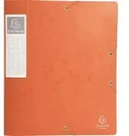 Exacompta 10x Archivbox R&uuml;cken 60mm Karton +3 Klappen Gummizug A4 Orange 16017H