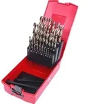 KS TOOLS HSS-G Co 5 Spiralbohrer-Satz, Kunststoffkassette, 25-tlg,