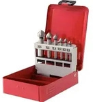 KS Tools 336.0406 HSS Kegel- und Entgratsenker-Satz, Stahlblechkassette 6-tlg.
