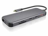 IB-DK4060-CPD, 1 zu 12 USB Type-C® Notebook DockingStation, 2x HDMI +1x DP, bis zu