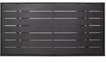 vidaXL Gartentisch Schwarz 120x70x66 cm Poly Rattan