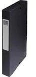 Exacompta 8x Archivbox Karton, 600g, R&uuml;cken 40mm + Etikett, A4, Schwarz, 50401E